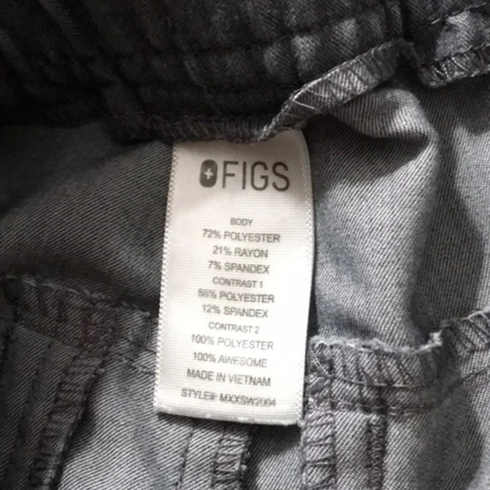 FIGS Small Mens Tansen Jogger Scrub Pants in‎ Graphite Gray Medical Hospital